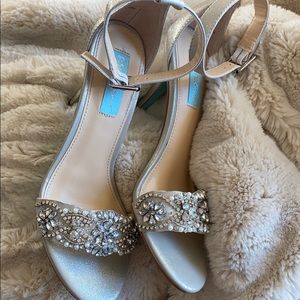 Brand new Betsy Johnson High Heel Sandal silver